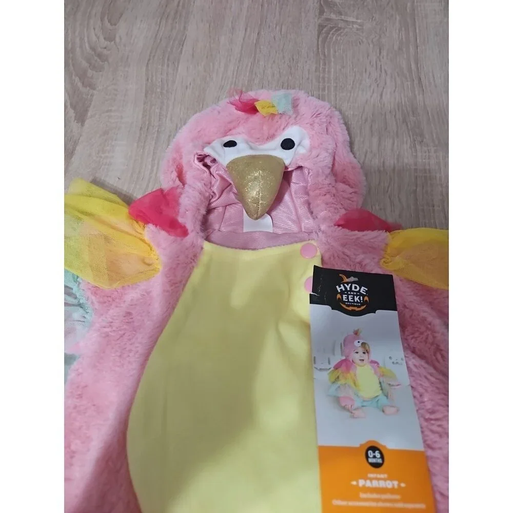 Hyde And Eek Infant Parrot Halloween Costume Size  0-6Months Plush Girls New